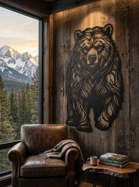 Bear Metal Wall Art