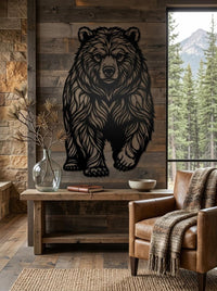 Bear Metal Wall Art