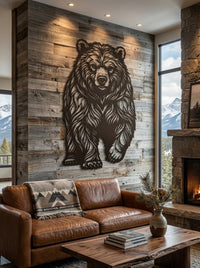 Bear Metal Wall Art