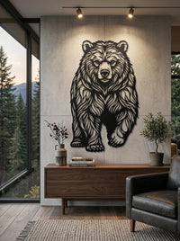 Bear Metal Wall Art