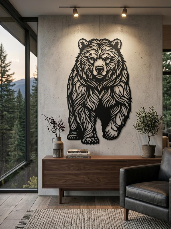 Bear Metal Wall Art