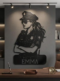Personalized Police Sign