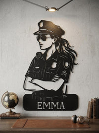 Personalized Police Sign