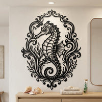 Metal Seahorse Wall Art