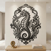 Metal Seahorse Wall Art