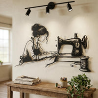 Sewing Machine Metal Wall Art