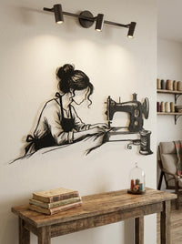Sewing Machine Metal Wall Art