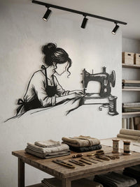 Sewing Machine Metal Wall Art