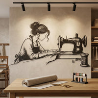 Sewing Machine Metal Wall Art
