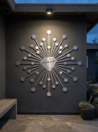 Diamond Sunburst Metal Wall Art