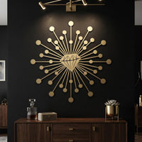 Diamond Sunburst Metal Wall Art