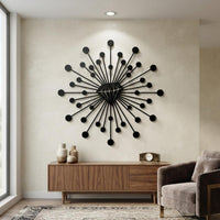 Diamond Sunburst Metal Wall Art