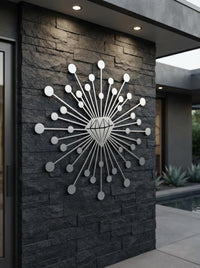 Diamond Sunburst Metal Wall Art