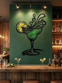 Cocktail Metal Wall Art