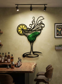 Cocktail Metal Wall Art