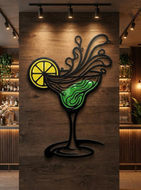 Cocktail Metal Wall Art