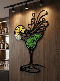 Cocktail Metal Wall Art