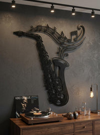 Saxophone Metal Wall Art