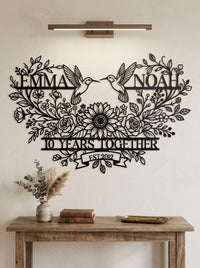 Personalized Anniversary Sign