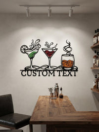 Personalized Cocktail Bar Sign