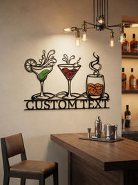 Personalized Cocktail Bar Sign