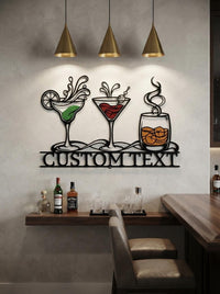 Personalized Cocktail Bar Sign