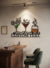 Personalized Cocktail Bar Sign
