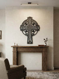 Celtic Cross Metal Wall Art