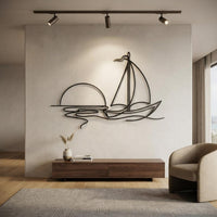 Sailboat Metal Wall Art