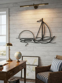 Sailboat Metal Wall Art