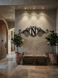 Personalized Monogram Metal Sign