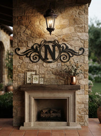 Personalized Monogram Metal Sign