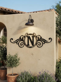 Personalized Monogram Metal Sign