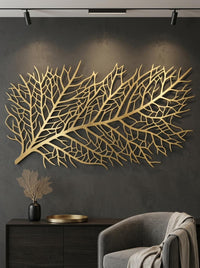 Skeleton Leaves Abstract Wall Art