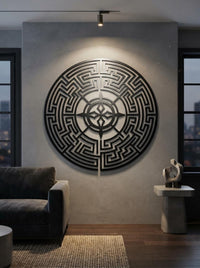 Aztec Sun Stone Wall Art