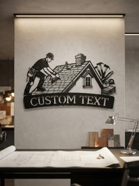 Custom Roofing Sign