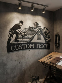 Custom Roofing Sign