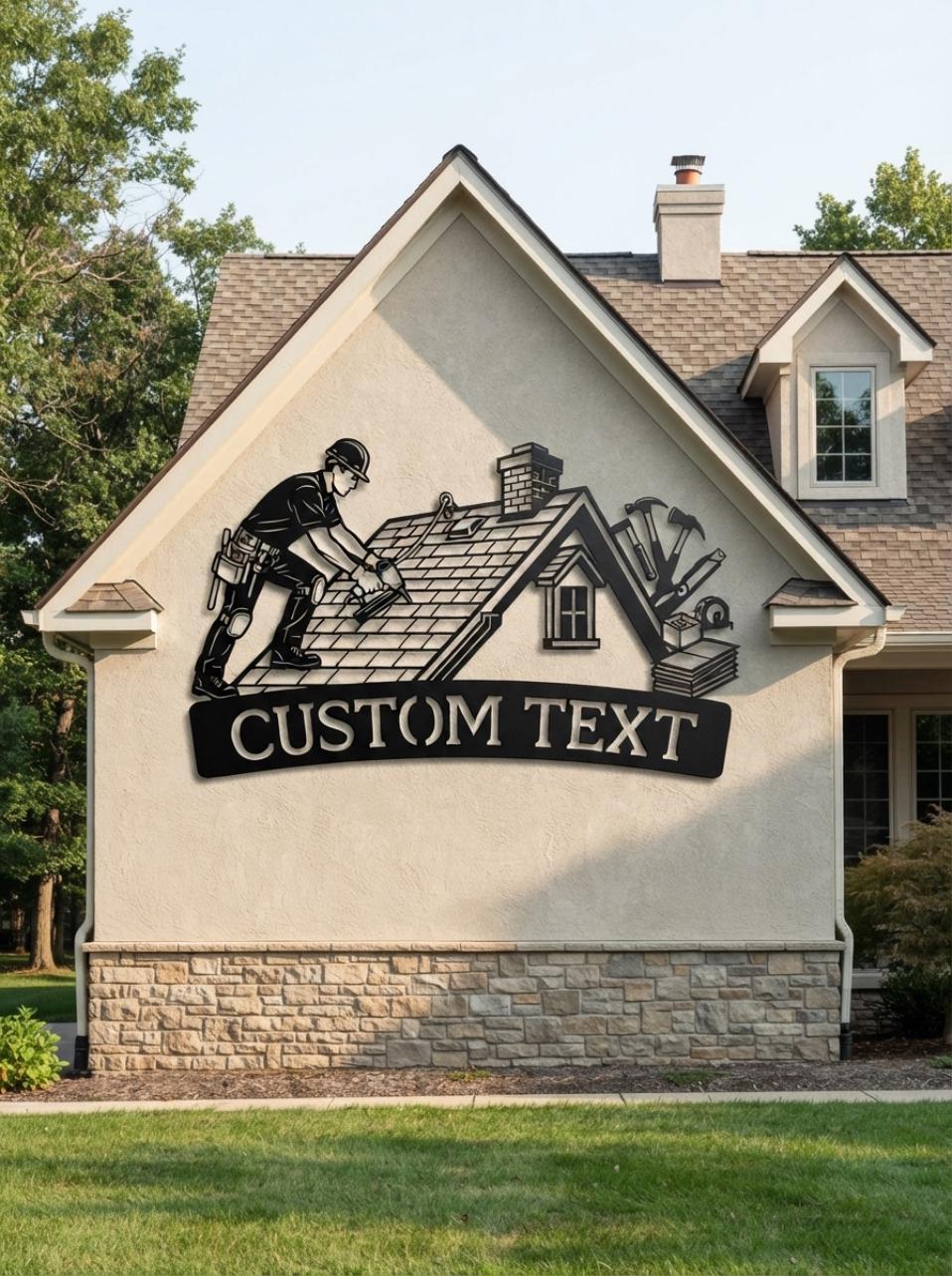 Custom Roofing Sign
