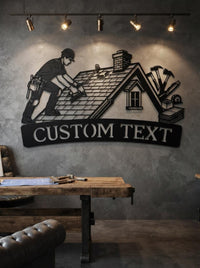 Custom Roofing Sign