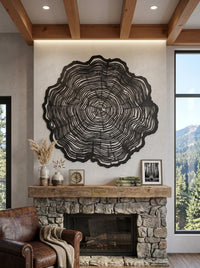 Tree Ring Metal Wall Art