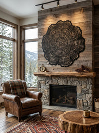 Tree Ring Metal Wall Art