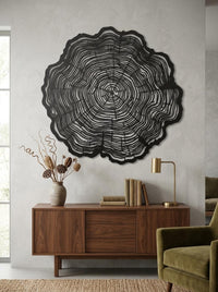 Tree Ring Metal Wall Art