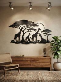Safari Giraffe Wall Art