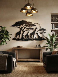 Safari Giraffe Wall Art