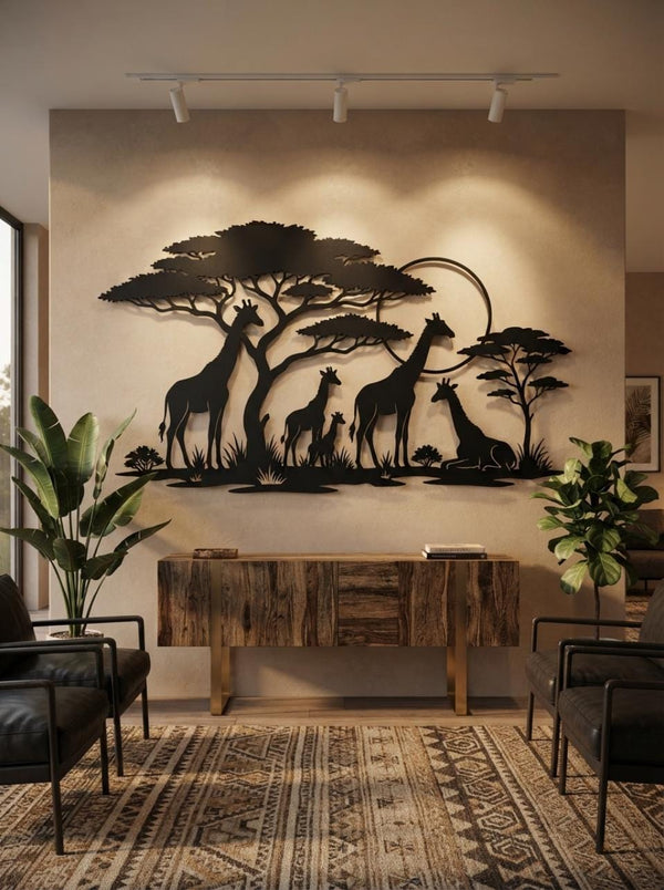 Safari Giraffe Wall Art