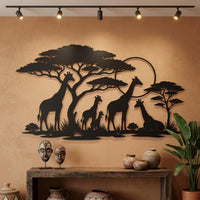 Safari Giraffe Wall Art