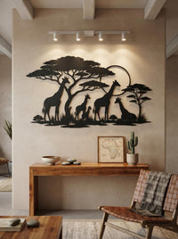 Safari Giraffe Wall Art
