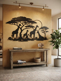 Safari Giraffe Wall Art