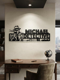 Personalized Detective Sign
