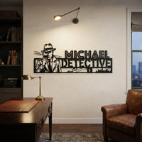 Personalized Detective Sign